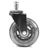 WEN CA305W 3-Inch Polyurethane Replacement Office Chair Swivel Caster Wheels,