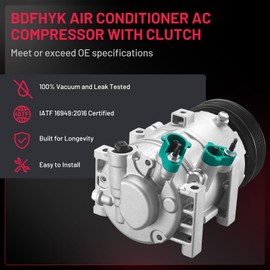 BDFHYK Air Conditioning A/C Compressor 178328 Compatible with Hyundai Sonata 2012-2014 L4 2.0L/ L4 2.4L, Compatible with Kia Optima 2012-2018