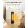PELONIS Oscillating Ceramic Tower Indoor Space Heater for Home with