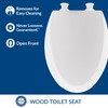 MAYFAIR 18440EC 000 Open Front Toilet Seat will Never Loosen