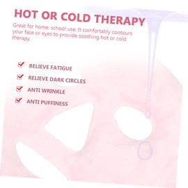 Baluue Gel Freezer Ice Compress Wrap Cooling Mask for Facial Relief Reduces Dark Circles Swelling Migraines Leak Design for Comfort