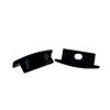2 x End Caps Black for the Aluminium Profile Rhine One without and One with Hole for the LED Cable LED Aluminium Profiles