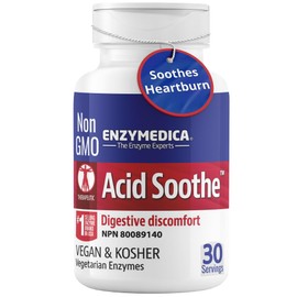 Enzymedica Enzymedica - Acid Soothe with Zinc Carnosine Supplement, 30 capsules - Indigestion and Heartburn Relief - Gut Health for Men and Women - Gut Lining Repair, Gastrointestinal Distress and Gut Support