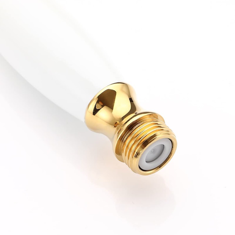 Wussh Bathroom Classic Traditional Brass Telephone Hand Shower Head Polished