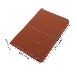 BESPORTBLE PU Leather Golf Score Recording Book Compact Scorecard Holder for Tournaments Durable and Stylish Golf Accessories Effortless Score Tracking Portable Design
