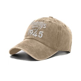 CheChury Baseball Cap Unisex Baseball Cap Gifts for 80 70 60 50 40 30th Birthday Man Gift for Grandpa Dad Retirement Gift Baseball Cap Men's Gift Ideas for Men Father's Day Gift, Khaki-80, Unit size