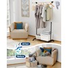 Whitmor Deluxe Adjustable Garment Rack - Rolling Clothes Organizer -