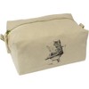'Cat Sitting on Toilet' Canvas Wash Bag/Makeup Case (CS00040059)