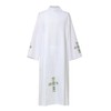 COSDREAMER Catholic Priest Alb Pleated Cross Pulpit Liturgical Cotta Vestment