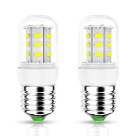 KEI D34L Refrigerator Bulb 5304511738 LED Refrigerator Light Bulbs Compatible with Frigidaire Kenmore Electrolux Refrigerators, Replaces AP6278388 PS12364857, 3.5W 120V E27 White Light, 2 Pack