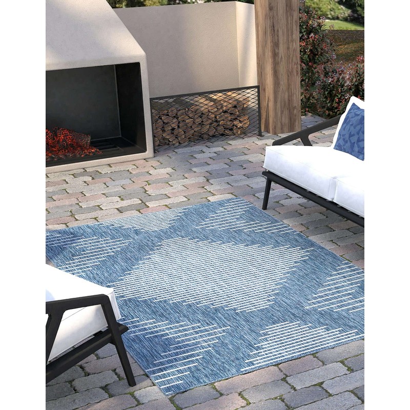 Unique Loom Outdoor Modern Collection Area Rug - Tambor (9'