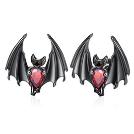 Bat Earrings 925 Sterling Silver Gothic Bat Stud Earrings Gothic Jewelry Gifts for Women