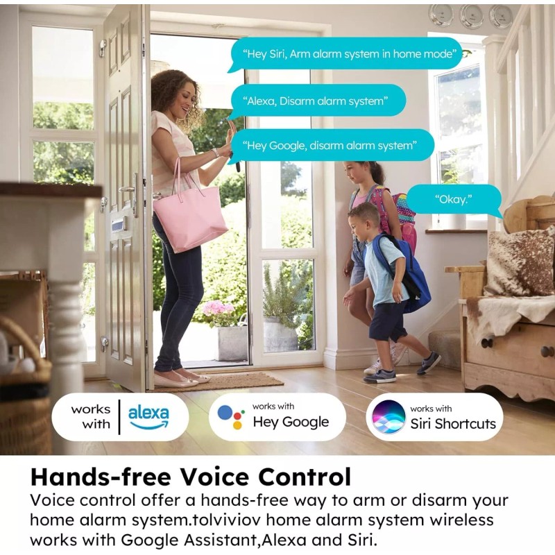 Tolviviov Smart 12 Pack Home Alarm Security System DIY Window