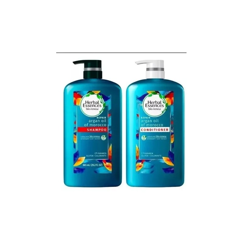 Pack Shampoo Y Acondicionador Herbal De Aceite Argan 865ml