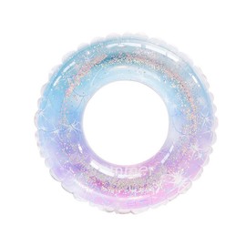 Float Ring for Adults and Children, For Playing in the Water, Glitter, With Handle, O-Shape, Swimming (70#)