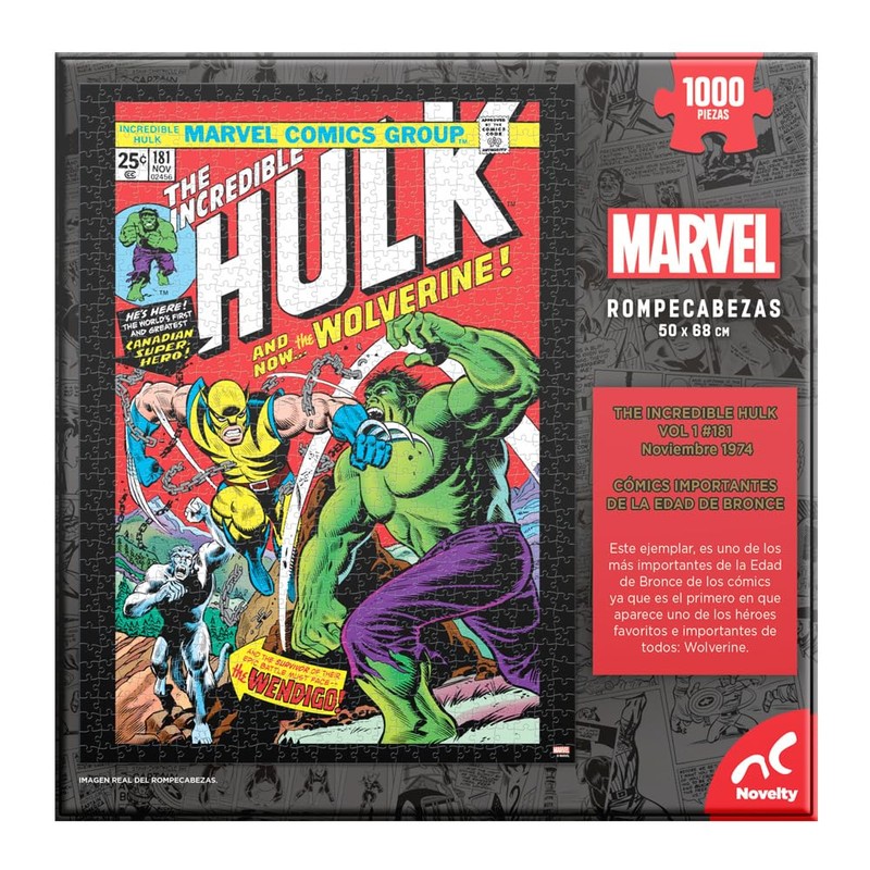 NOVELTY Corp - Rompecabezas Coleccionable-C- Comic Hulk 1000 Piezas