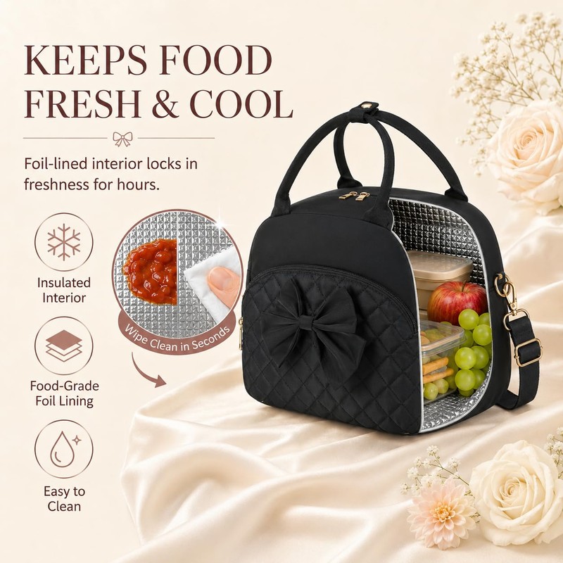 LEDAOU Lunch Box for Women, Insulated Lunch Bag Women with