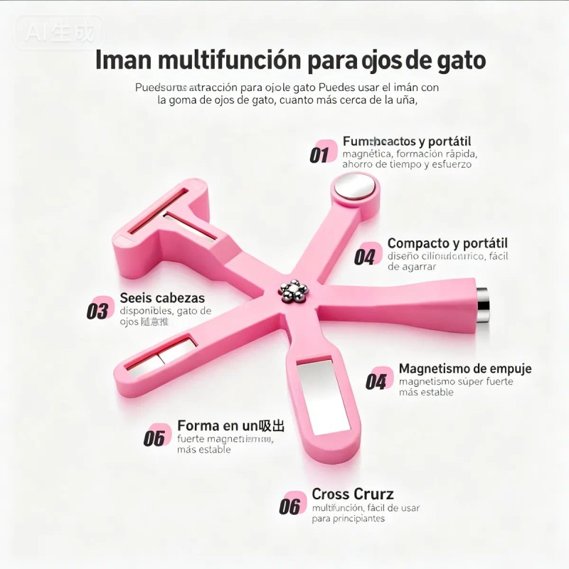 Iman 6en1 Para Decoracion De Unas Gel Efecto Ojo De