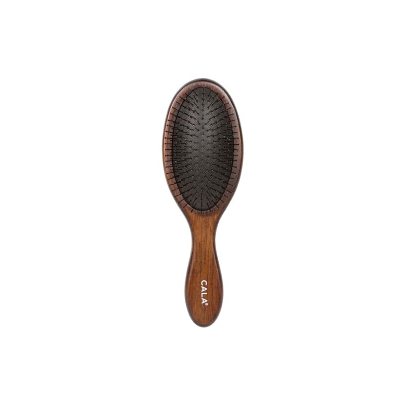 CALA - cepillo ovalado para el cabello de bambú oscuro