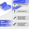 BOMEI PACK Wide Blue Painters Tape 6 Inches x 40