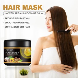 Keratin Hair Mask, Nourishment Treatment for Hair Repair & Beauty, Professional Treatment for Hair Repair, Hair Conditioner for Dry, Damaged, Frizzy Hair & Split Ends - Specification: 2 PCS