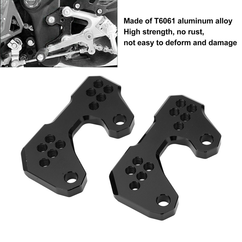 Motorcycle Adjustable Rearset Foot Pegs Mounting Base Replacement for YZF
