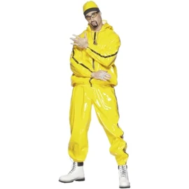 Smiffy's Rapper Costume, Yellow, M - Size 38inches-40inches