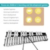 ENNBOM 30 Notes Foldable Glockenspiel Xylophone Vibraphone Percussion Instrument (Black