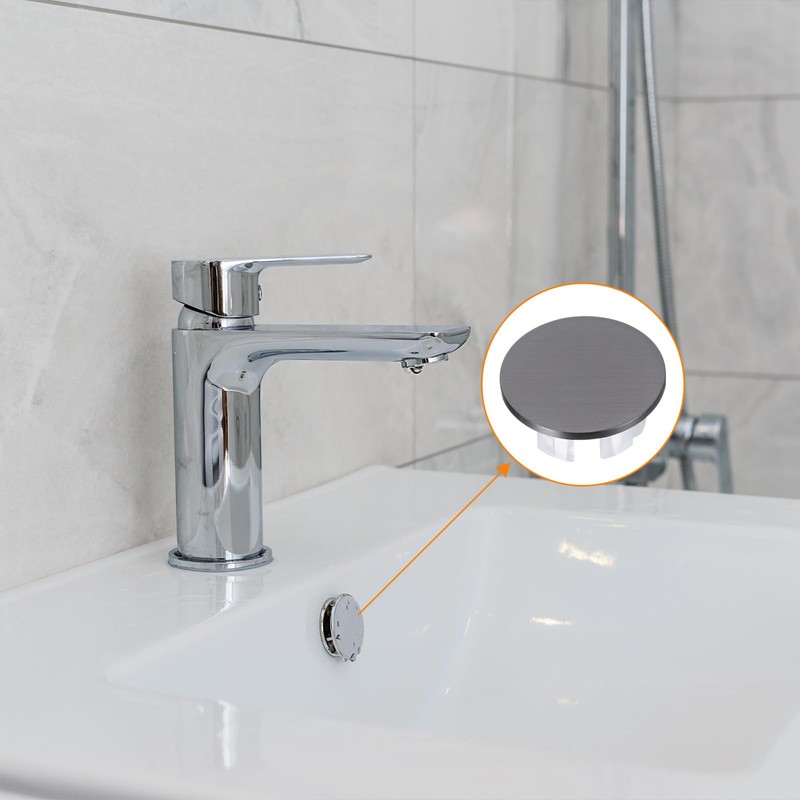 uxcell 2Pcs Sink Overflow Cover Basin Trim Copper Overflow Rings