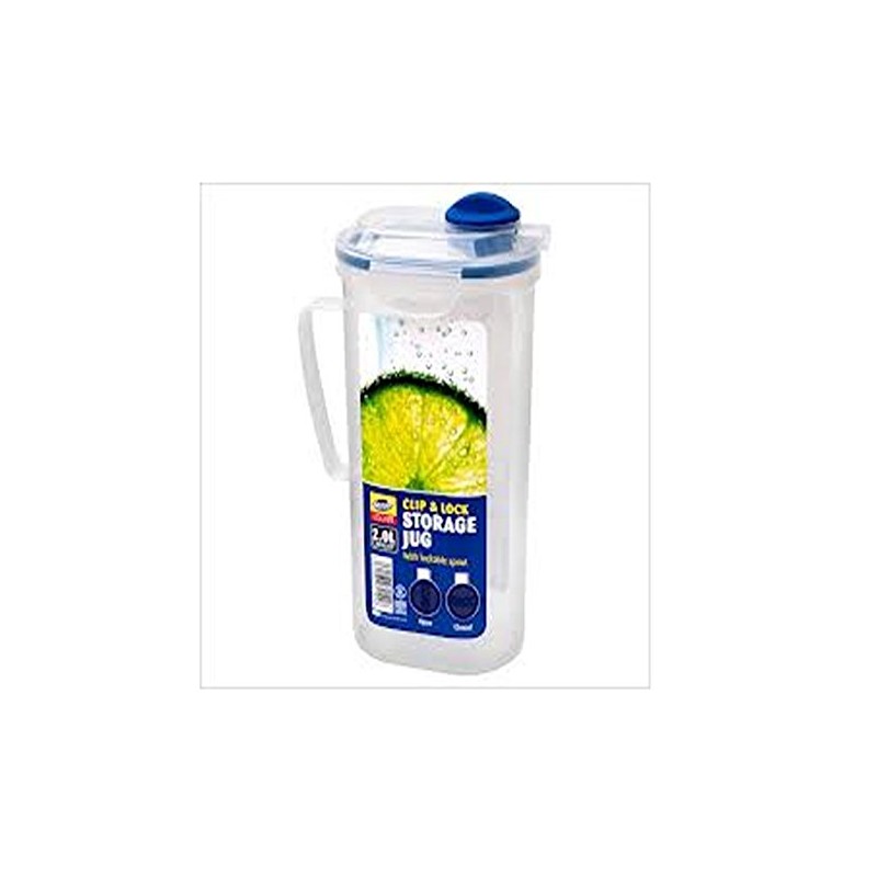 2 x 2 Litre Clip & Lock Plastic Juice Drinks
