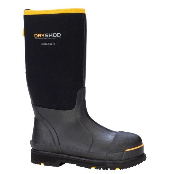 Dryshod Size 15 Steel Toe Safety Protection Boot Black STT-UH-BK