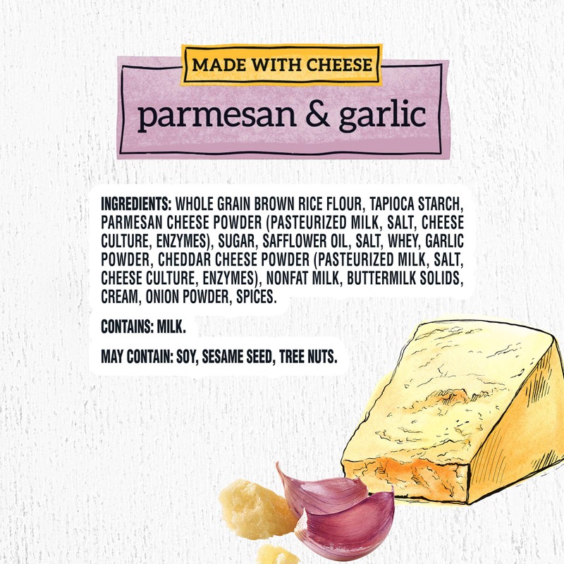 Good Thins Parmesan & Garlic Rice & Cheese Snacks Gluten