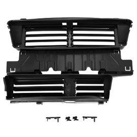 HECASA Radiator Grille Shutter Compatible with 2017-2020 Ford Fusion & 2019-2020 Ford SSV Plug-In Hybrid/Police Responder Hybrid Replacement for HS7Z-8475-C HS7Z8475A Radiator Air Shutter