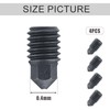 4pcs 0.4mm Nozzles, Removable Hardened Steel Nozzle Replacement Parts High