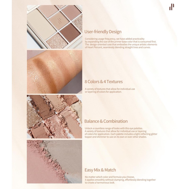 Heart Percent Dote On Mood Eye Palette Dot On Mood