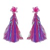 F&R BICYCLE GRIPS METALLIC STAR POM-POM STREAMER FOR GRIPS 1352 NEON COLOR.