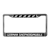 CafePress German Shepherdmobile License Plate Frame Chrome License Plate Frame,
