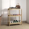 Kinquat Bamboo Shelf, 3-Tier Freestanding Storage Shelf Unit Rack, Multipurpose
