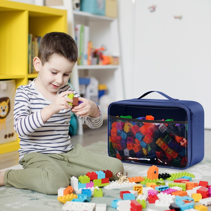 Abbylike 6 Pack Toy Storage Bag Bricks Building Set Car
