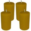 Beeswax Candles Rolled 100 x 60 mm in Honeycomb Shape