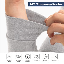 MT - Coordinato abbigliamento termico - Maniche lunghe - ragazza blu ghiaccio 122/128 cm