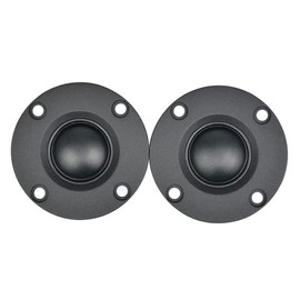 2Pcs Tweeter 1.5Inch 6Ohm 30W Dome Silk Film Tweeter HiFi Treble Speaker Audio Loudspeaker with Heatsink