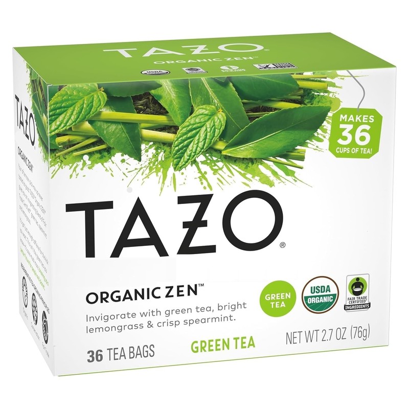 TAZO Regenerative Organic Zen Green Tea, 36 Total Tea Bags