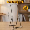 10 Pcs 9.6 Inch Large Metal Book Stand for Display,