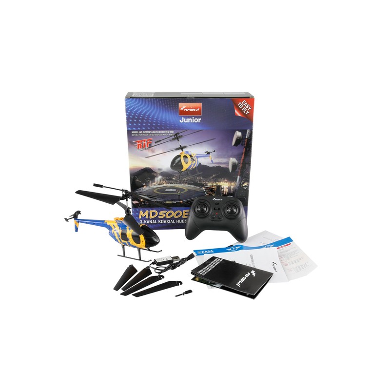 Amewi MD500E CX Coaxial Helicopter 3-Channel RTF Remote Controlled RC
