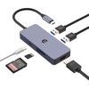 6 in 1 USB C Hub with Two Displays, USB