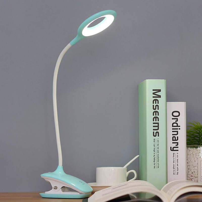 GCDFGV Clip On Reading Light for Bed Headboard, USB Rechargeable