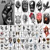 Yazhiji 56 Sheets Temporary Tattoos Stickers 11 Sheets Half Arm