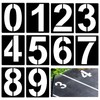 AIEX 25 cm (10”) Large Number Stencils, Reusable Plastic Curb