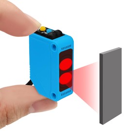 Micro Photoelectric Sensor Switch NPN NO+NC,DC10-30V,Distance:80cm/31.52'', AE3Z-D61,Reflective photovoltaic Sensor,Garage Parking sensors,Infrared,Beam mini Small